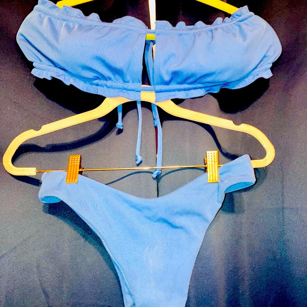 Fashion nova strapless swim suit